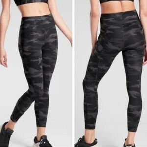 Athleta Black Ultimate Camo Tight Supersonic